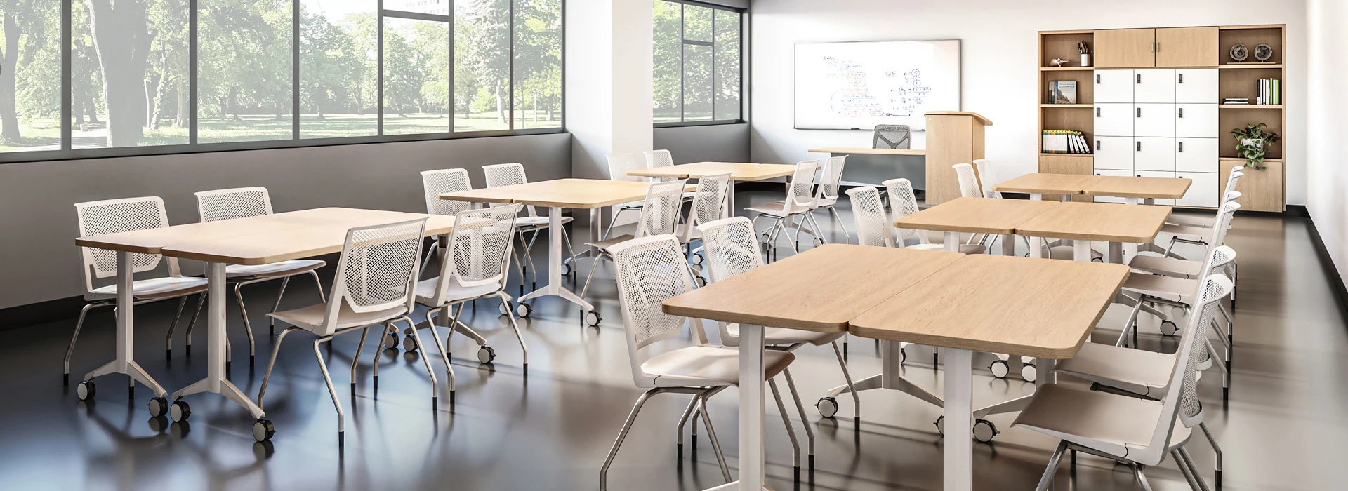 Zori 24"D Straight T-Leg Flip Table