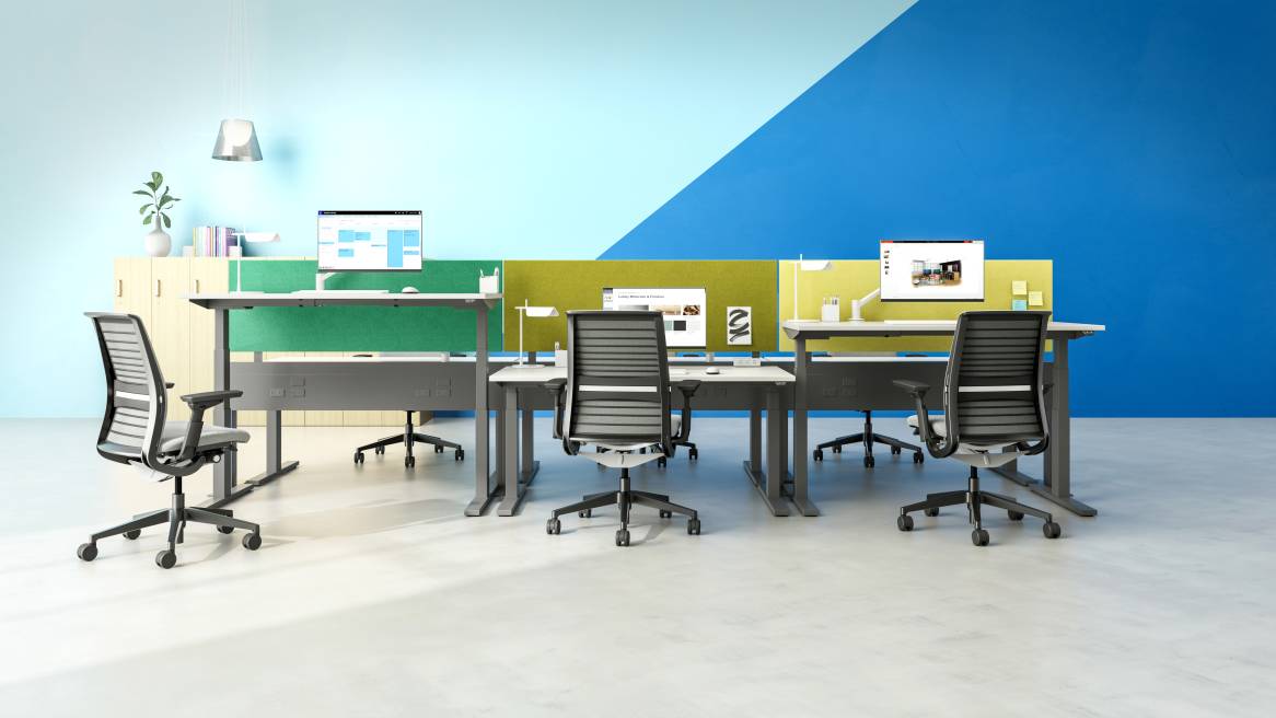 Extension Dual Sided Straight Desk